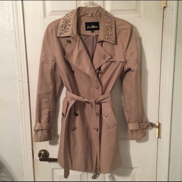 Amazing Spiked, Studded && Sparkly Trench Coat - Picture 5 of 8